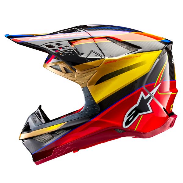Alpinestars Supertech S-M10 Era Gold Yellow Rio Red