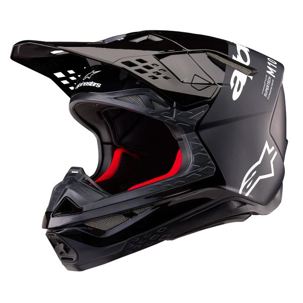 Casque Cross Alpinestars Supertech S-M10 Flood Black Dark Grey Casque Cross Alpinestars Supertech S-M10 Flood Black Dark Grey
