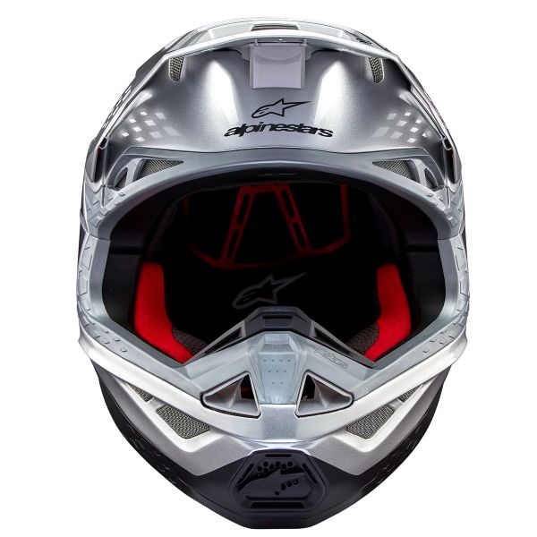 Alpinestars Supertech S-M10 Flood Silver Black Orange Fluo