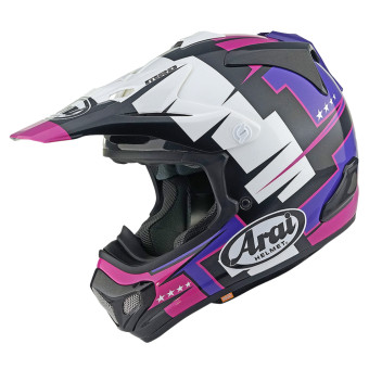 Casque Cross Arai MX-V Evo Battle Purple Casque Cross Arai MX-V Evo Battle Purple