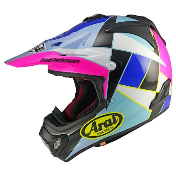 Casque Cross Arai MX-V Evo Peak Pink Purple Blue