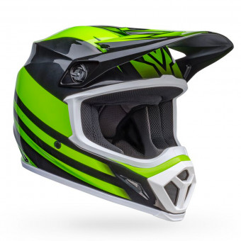 Casque Cross Bell MX-9 Mips Disrupt Black Green Casque Cross Bell MX-9 Mips Disrupt Black Green