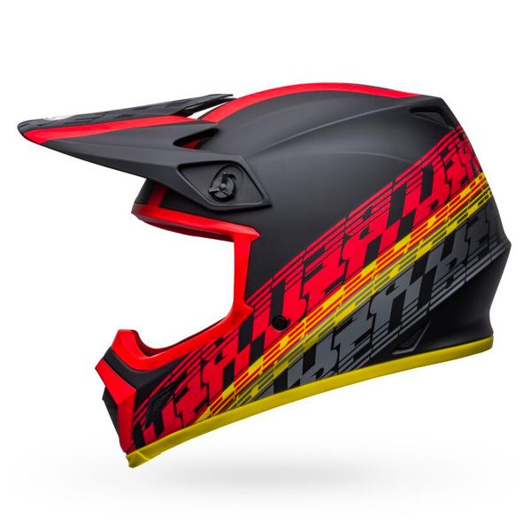 Bell MX-9 Mips Offset Matt Black Red