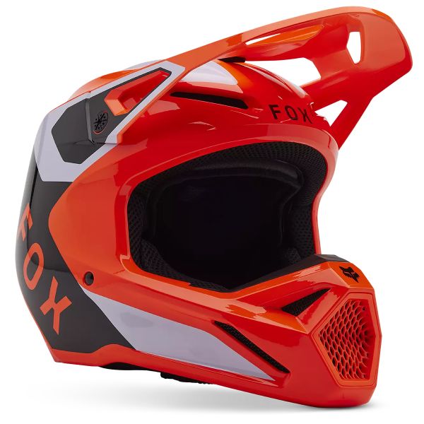 Casque Cross FOX V1 Lean Fluo Orange