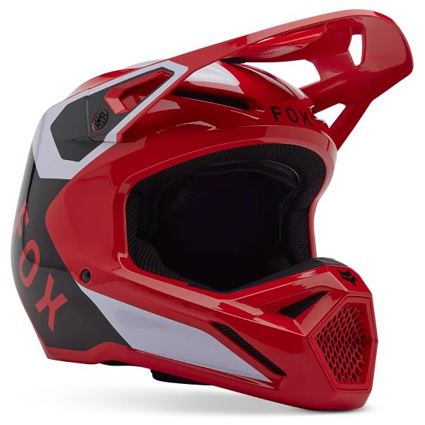 Casque Cross FOX V1 Lean Fluo Red Casque Cross FOX V1 Lean Fluo Red