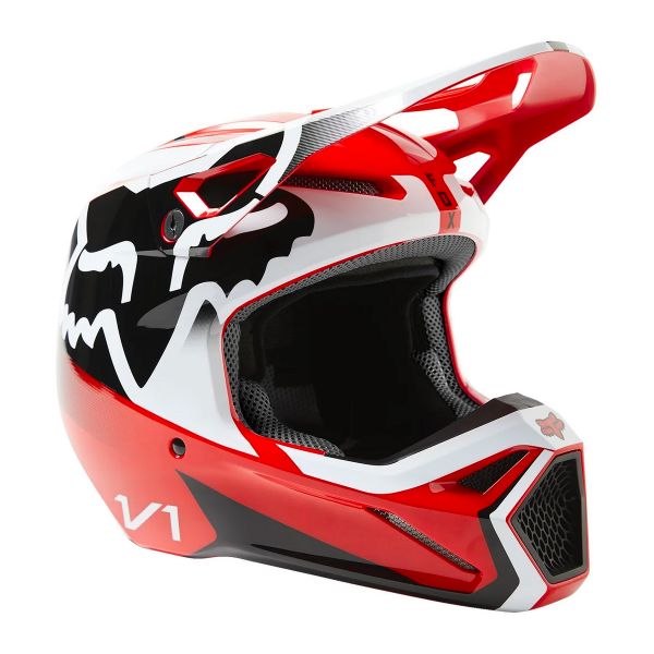 Casque Cross FOX V1 Leed Flo Red