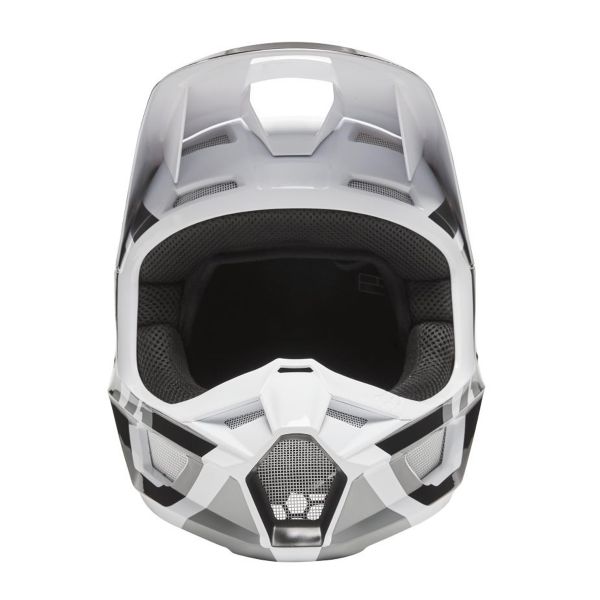 Casque FOX V1 Lux Black White Au Meilleur Prix | iCasque.com