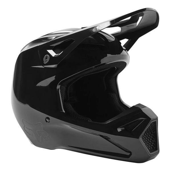 Casque Cross FOX V1 Solid Black Casque Cross FOX V1 Solid Black