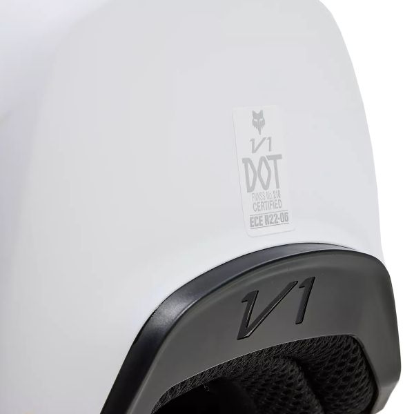 FOX V1 Solid Matt White