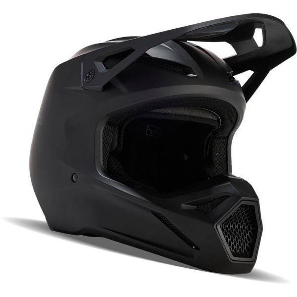 Casque Cross FOX V1 Solid Matte Black Casque Cross FOX V1 Solid Matte Black