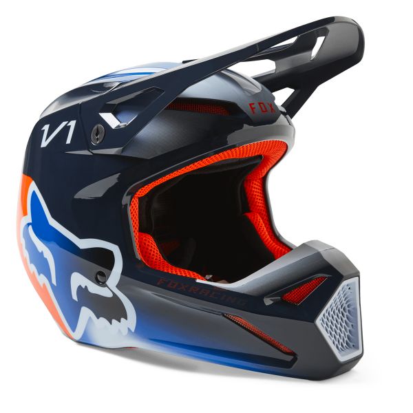 Casque Cross FOX V1 Toxsyk Midnight Casque Cross FOX V1 Toxsyk Midnight