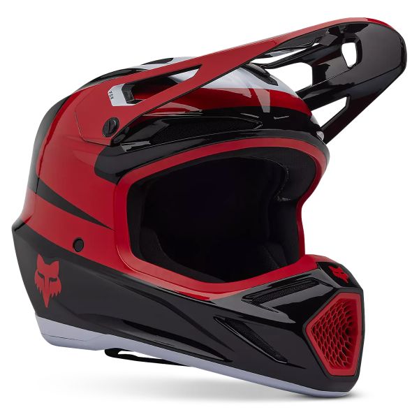 Casque Cross FOX V3 Divider Black Casque Cross FOX V3 Divider Black