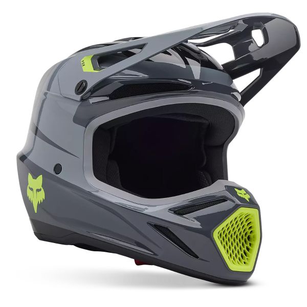 Casque Cross FOX V3 Divider Graphite Casque Cross FOX V3 Divider Graphite