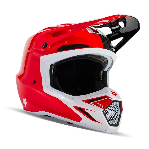Casque Cross FOX V3 RS Optical Flo Red