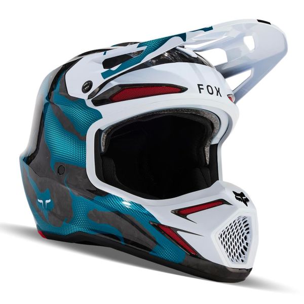 Casque Cross FOX V3 RS Withred Multi