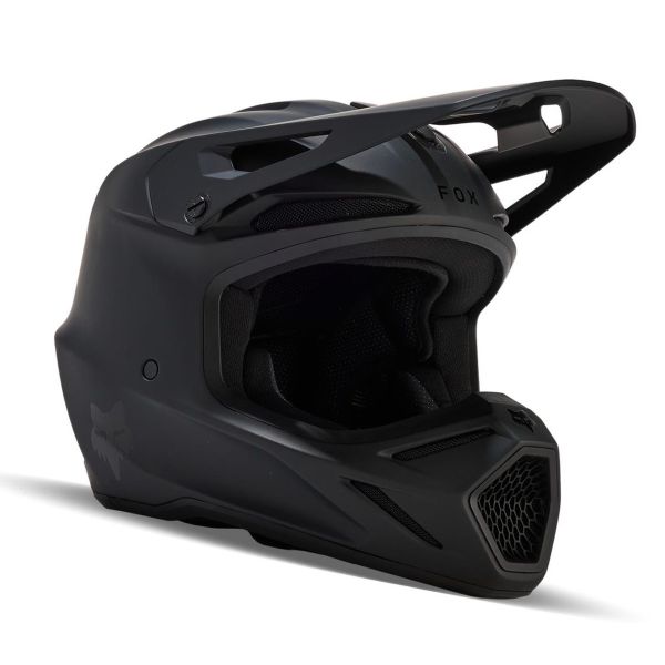 Casque Cross FOX V3 Solid Matte Black Casque Cross FOX V3 Solid Matte Black