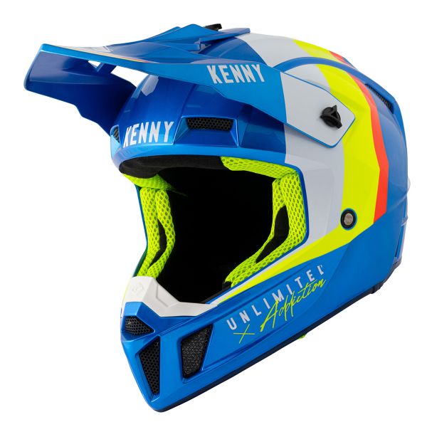 Casque Cross Kenny Performance Graphic Candy Blue