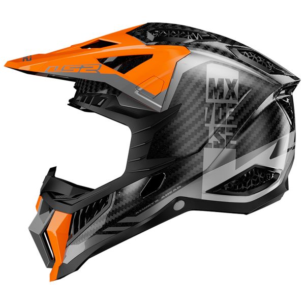 Casque Cross LS2 X-Force Victory Titanium Orange MX703 Casque Cross LS2 X-Force Victory Titanium Orange MX703