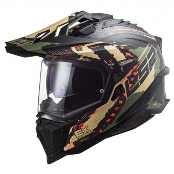 Casque Integral LS2 Explorer C Extend Matt Military Green MX701