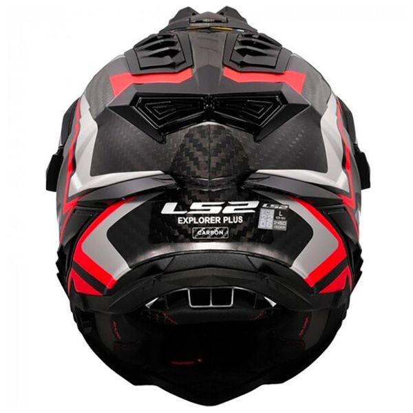 LS2 Explorer Hexa Black Red Grey MX701