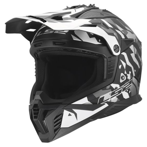 Casque Cross LS2 Fast II Grotesk Black Grey MX708