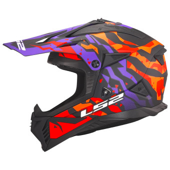 LS2 Fast II Grotesk Purple Orange MX708