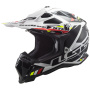 Casque Cross LS2 Subverter Evo II Stomp White Black MX700