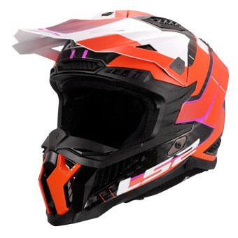 Casque Cross LS2 X-Force Galuo Orange MX703