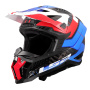 Casque Cross LS2 X-Force Galuo White Red Blue MX703