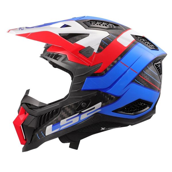 LS2 X-Force Galuo White Red Blue MX703