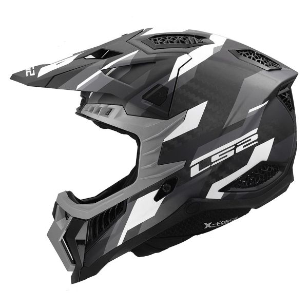 Casque Cross LS2 X- Force Phantom Black Grey MX703