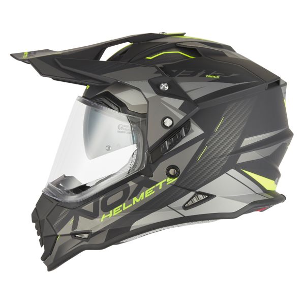 Casque Cross NOX N312 Track Mat Black Yellow
