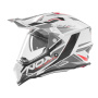 Casque Cross NOX N312 Track White Shiny Red
