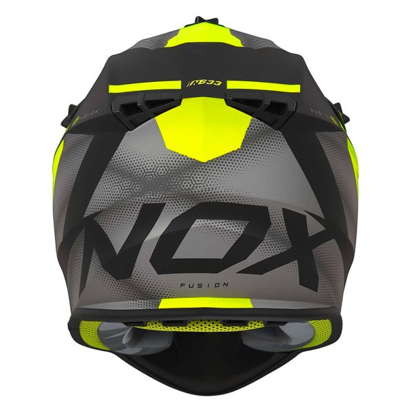 NOX N633 Fusion Matt Black Neon Yellow