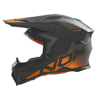Casque Cross NOX N634 Gradiant Matt Black Orange