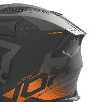 NOX N634 Gradiant Matt Black Orange