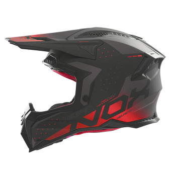 Casque Cross NOX N634 Gradiant Matt Black Red