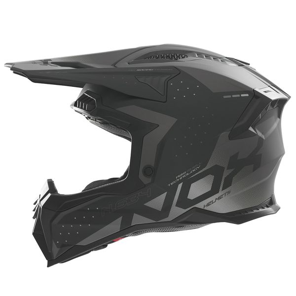 Casque Cross NOX N634 Gradiant Matt Black Silver