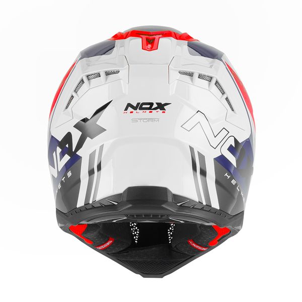 NOX N634 Storm White Blue Red