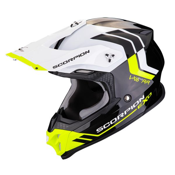 Casque Cross Scorpion VX-16 Evo Air Fusion Black Fluo Yellow