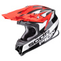 Casque Cross Scorpion VX-16 Evo Air Patriot Black White Red