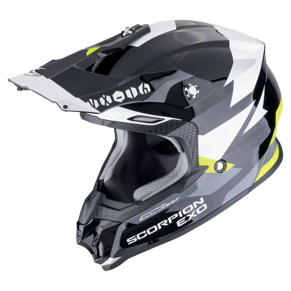 Casque Cross Scorpion VX-16 Evo Air Rod Black Yellow Fluo Casque Cross Scorpion VX-16 Evo Air Rod Black Yellow Fluo