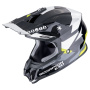 Casque Cross Scorpion VX-16 Evo Air Rod Black Yellow Fluo