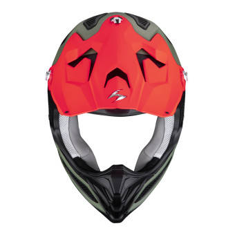 Scorpion VX-22 Air Updown Matt Green Black Red