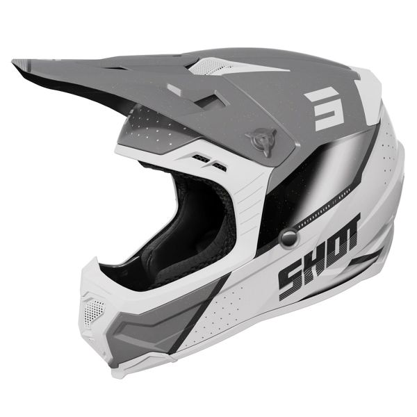 Casque Cross SHOT Core Honor Grey Pearly