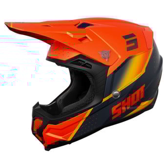 Casque Cross SHOT Core Honor Orange Matt