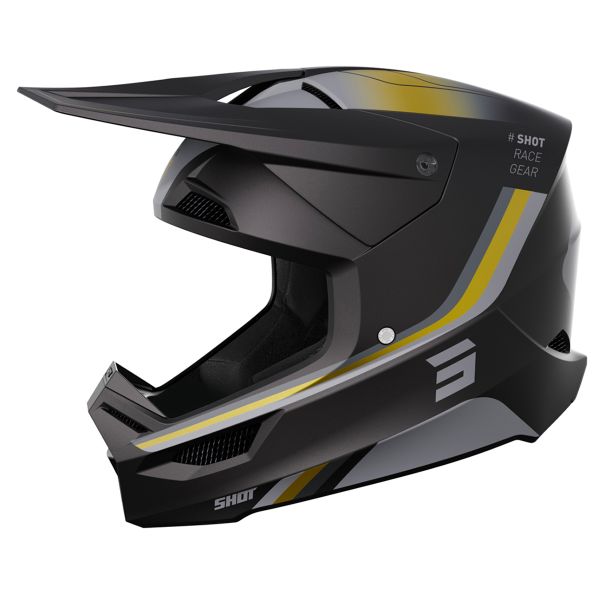 Casque Cross SHOT Furious Aim Gold Matt