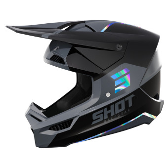 Casque Cross SHOT Furious Bolt Holographic Glossy