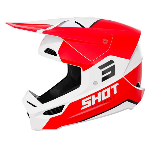 Casque Cross SHOT Furious Bolt Red Glossy Casque Cross SHOT Furious Bolt Red Glossy