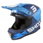 Casque Cross SHOT Furious Draw Blue Matt